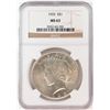 Image 1 : 1925 $1 Peace Silver Dollar Coin NGC MS63