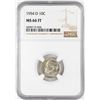 Image 1 : 1954-D Roosevelt Dime Coin NGC MS66FT