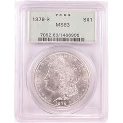1879-S $1 Morgan Silver Dollar Coin PCGS MS63 Old Green Holder