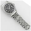 Image 7 : Rolex Mens Stainless Steel Black Diamond 36MM Datejust Wristwatch
