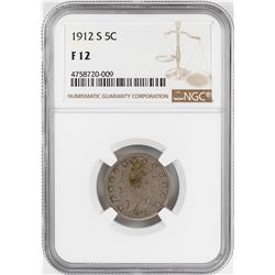 1912-S Liberty V Nickel Coin NGC F12