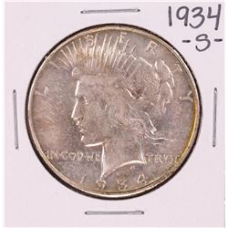 1934-S $1 Peace Silver Dollar Coin