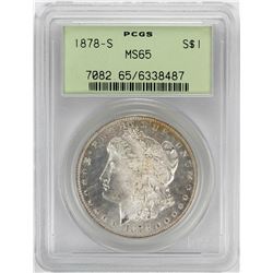 1878-S $1 Morgan Silver Dollar Coin PCGS MS65 OGH