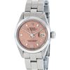 Image 2 : Rolex Ladies Stainless Steel Salmon Dial 26MM Oyster Band Datejust Wristwatch