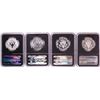 Image 2 : 2014 50th Anniversary Kennedy Half Dollar (4) Coin Set NGC PF70/SP70