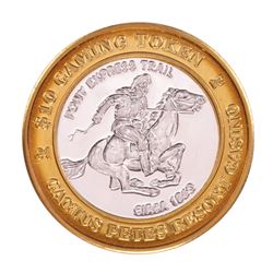 .999 Silver Cactus Pete's Resort Casino Jackpot, NV $10 Gaming Token Limited Edition