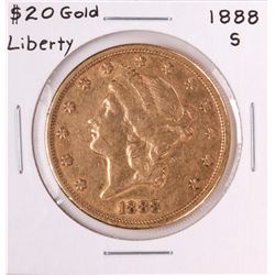1888-S $20 Liberty Head Double Eagle Gold Coin
