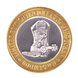 .999 Silver Boomtown Reno, NV $10 Casino Limited Edition Gaming Token