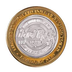 .999 Fine Silver Hard Rock Hotel & Casino Las Vegas $10 Limited Edition Gaming Token