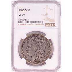 1895-S $1 Morgan Silver Dollar Coin NGC VF20