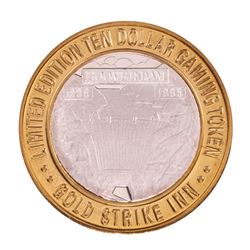 .999 Silver Gold Strike Inn Boulder City, NV $10 Limited Edition Casino Gaming Token