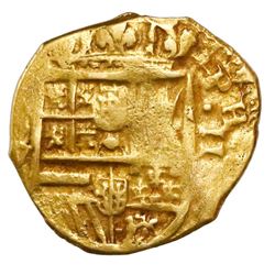 Seville, Spain, cob 2 escudos, Philip III, assayer V (1611-15).