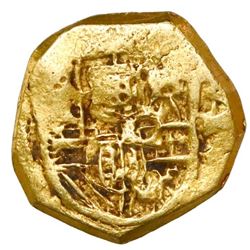 Madrid, Spain, cob 1 escudo, Charles II, 1690, very rare (unlisted).