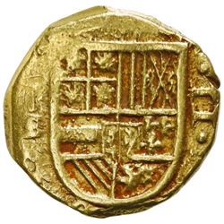 Cartagena, Colombia, cob 2 escudos, 1631E, mintmark-assayer to left, NGC AU 55, finest known in NGC