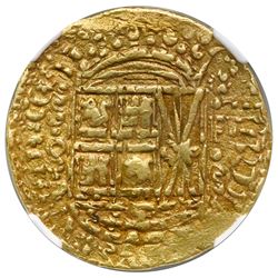 Bogota, Colombia, cob 8 escudos, 1750/49S, assayer S above denomination 8 to left, mintmark F-S to r