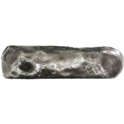 Neatly formed silver ingot, 1372 grams, about 98.5% fine, no stamps visible, ex-Bredenhof (1753).