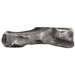 Neatly formed silver ingot, 1066 grams, about 98.5% fine, no stamps visible, ex-Bredenhof (1753).