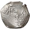 Image 1 : Mexico City, Mexico, cob 4 reales, 1607/GRATIA, assayer not visible (F), rare, Grade 1.