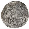 Image 2 : Lima, Peru, cob 2 reales, Philip II, assayer Diego de la Torre, *-ii to left, P-oD to right, Atocha 