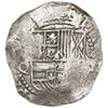 Image 1 : Potosi, Bolivia, cob 8 reales, Philip III, assayer Q, Grade 1.