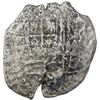 Image 1 : Potosi, Bolivia, cob 8 reales, Philip III, assayer not visible, Grade 3.