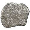 Image 2 : Potosi, Bolivia, cob 8 reales, Philip III, assayer not visible, Grade 3.