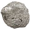Image 1 : Potosi, Bolivia, cob 8 reales, Philip III, assayer not visible, Grade 3.