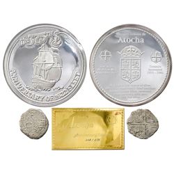 Promotional 375th anniversary presentation set consisting of one Potosi, Bolivia, cob 8 reales, Phil