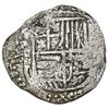 Image 1 : Potosi, Bolivia, cob 4 reales, Philip III, assayer not visible, quadrants of cross transposed, Grade