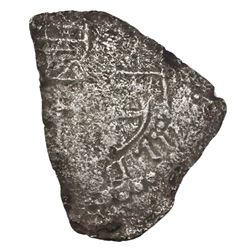 Potosi, Bolivia, cob 4 reales, Philip III, assayer not visible, Grade 4.