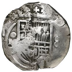 Mexico City, Mexico, cob 8 reales, 1619/8D/F, Grade 1, rare, NGC shipwreck effect / Sao Jose, ex-Gra