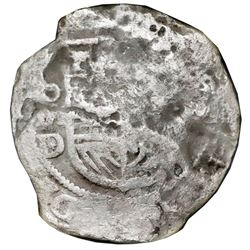 Mexico City, Mexico, cob 8 reales, Philip III, assayer D/F (ca. 1618), Grade 2, NGC Shipwreck Effect