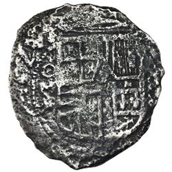 Mexico City, Mexico, cob 8 reales, 1625/4(?), assayer D.