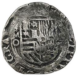 Mexico City, Mexico, cob 2 reales, Philip II, assayer O below mintmark oM to left, ex-Rudman.