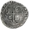 Image 2 : Mexico City, Mexico, cob 2 reales, Philip II, assayer O below mintmark oM to left, ex-Rudman.