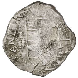 Potosi, Bolivia, cob 8 reales, Philip IV, assayer TR (ca. 1640), ex-Rudman.