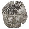 Image 1 : Potosi, Bolivia, cob 4 reales, 1653E, dot-PH-dot at top.