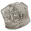 Image 2 : Potosi, Bolivia, cob 2 reales, 1652E, post-transitional (McLean Type VII), 1-PH-6 at top, rare.