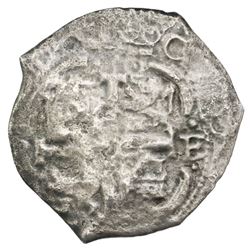 Potosi, Bolivia, cob 8 reales, 1673E.