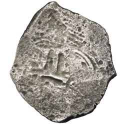 Potosi, Bolivia, cob 8 reales, 1677E.