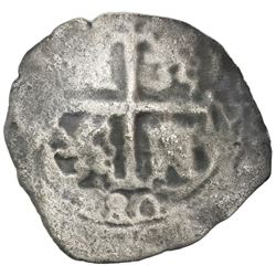 Potosi, Bolivia, cob 4 reales, 1680V.