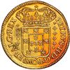 Image 1 : Lisbon, Portugal, gold moeda (4800 reis, denomination as "4000"), Pedro II, 1695/89 (unlisted overda