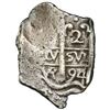 Image 2 : Potosi, Bolivia, cob 2 reales, 1694VR, ex-Jones.