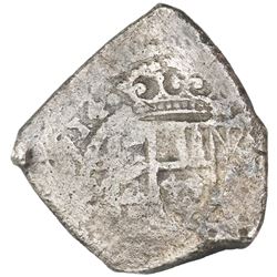 Mexico City, Mexico, cob 8 reales, 1714J, "new style."