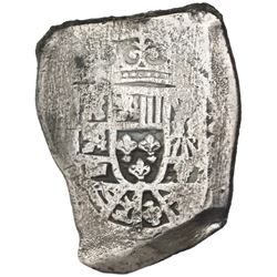 Mexico City, Mexico, cob 8 reales, Philip V, assayer not visible.