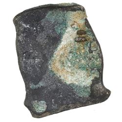 Mexico City, Mexico, cob 8 reales "greenie" (encrusted as found), Philip V(?), assayer not visible,