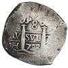 Image 2 : Lima, Peru, cob 8 reales, 1702H.