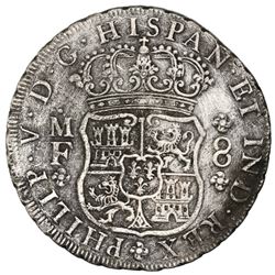 Mexico City, Mexico, pillar 8 reales, Philip V, 1736MF.