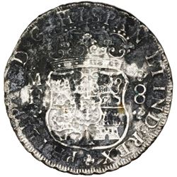 Mexico City, Mexico, pillar 8 reales, Philip V, 1737MF.