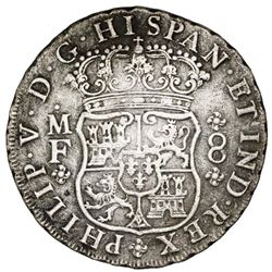 Mexico City, Mexico, pillar 8 reales, Philip V, 1738MF.